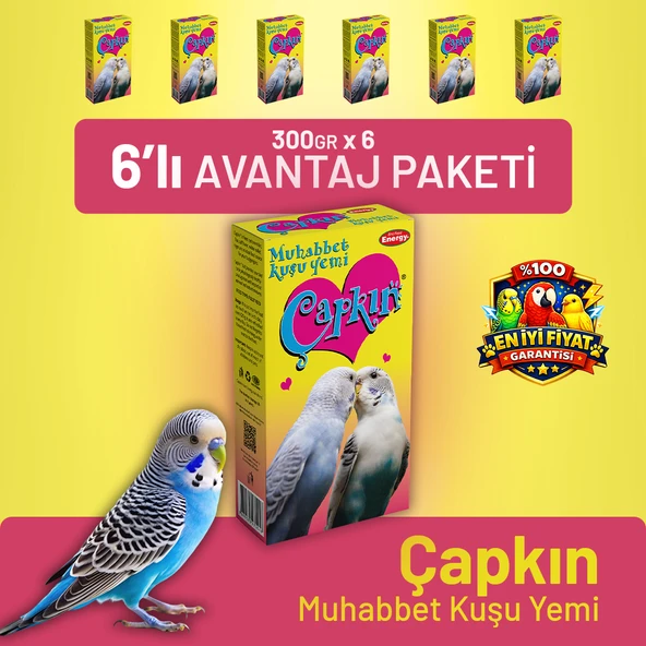 Çapkın Muhabbet Kuşu Yemi - 6 Adet ürün görseli 1