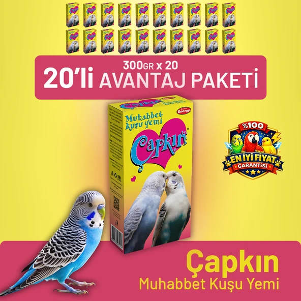 Çapkın Muhabbet Kuşu Yemi - 20 Adet ürün görseli 1