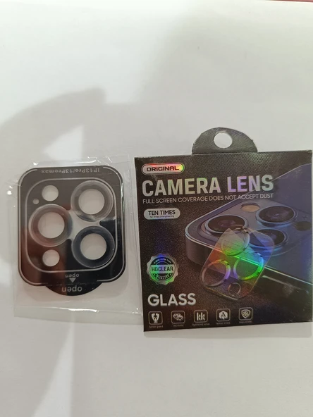 iPhone 13 Pro / Promax midnight kamera koruyucu - Resim 3