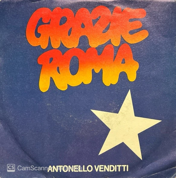 Antonello Venditti Grazie Roma 45lik Plak ürün görseli 1