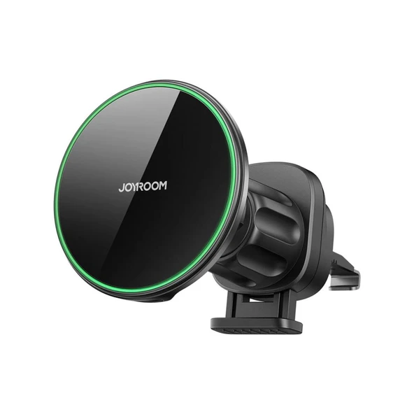 Joyroom JR-ZS412 Manyetik Wireless Şarj Araç İçi Telefon Tutucu Siyah ürün görseli 1