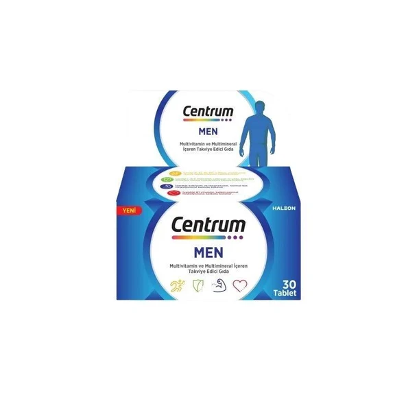 Centrum MEN Adult Multivitamin 30 Tablet ürün görseli 1