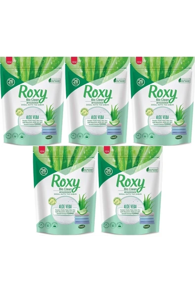 Roxy Bio Clean Matik Sabun Tozu 800GR Aloe Vera (5 Li Set) (130 Yıkama) ürün görseli 1