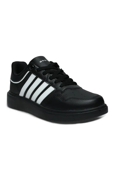 Best Of 2079-26 Cilt Deri Anatomik Erkek Sneaker Siyah Beyaz Siyah ürün görseli 1