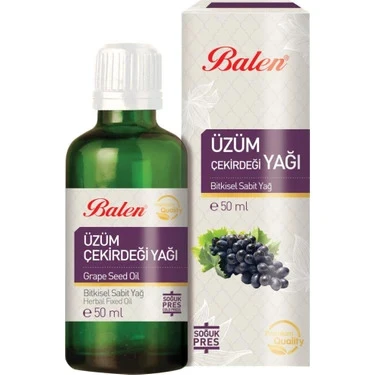 BALEN ÜZÜM ÇEKİRDEĞİ YAĞI (Soğuk Pres) 50 ML ürün görseli 1