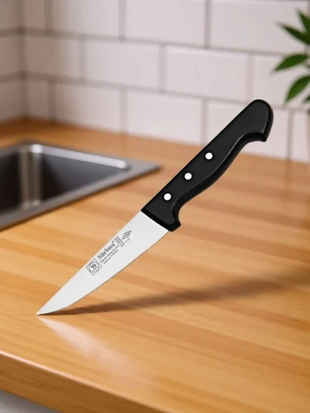 Sürmene Et Kasap Bıçağı 24 Cm Pimli Paslanmaz Çelik Kemik Sıyırma Doğrama Kesim Bıçağı Sürbisa 61008 ürün görseli 1