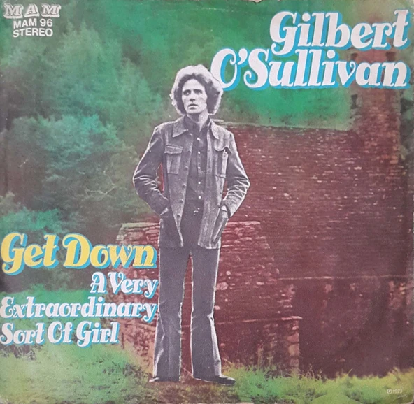 GilbertO'Sullivan Get Down 45lik Plak ürün görseli 1