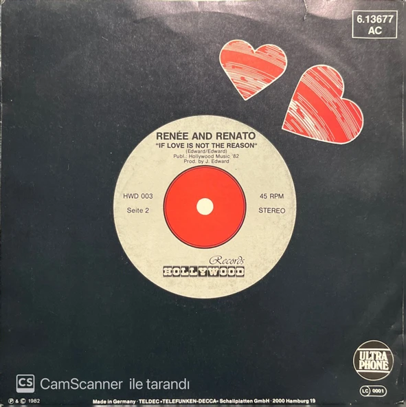 Renee And Renato Save Your Love 45lik Plak ürün görseli 1