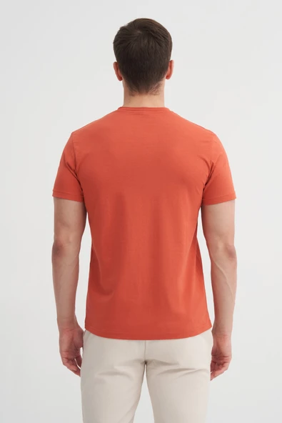 Cazador Basic Süprem Erkek T-shirt  46230 Kiremit - Resim 3