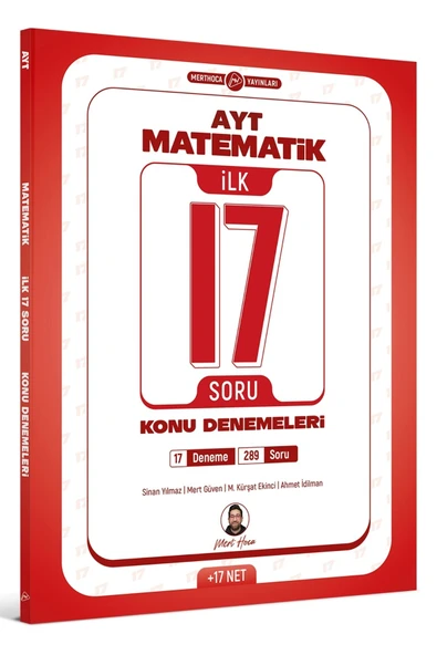 Mert Hoca Yayınları AYT Matematik İlk 17 Soru Konu Denemeleri ürün görseli 1