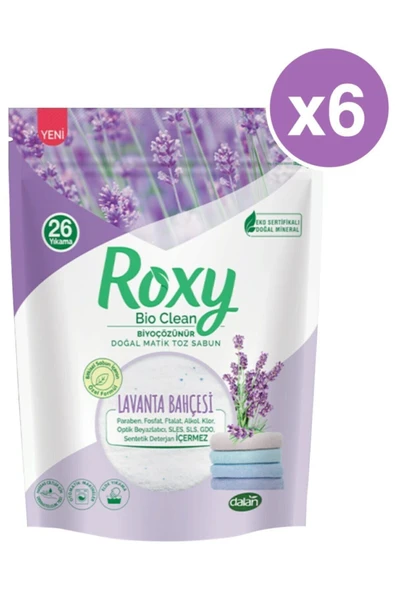 Dalan Roxy Doğal Matik Toz Sabun Lavanta 800g x 6 Adet ürün görseli 1
