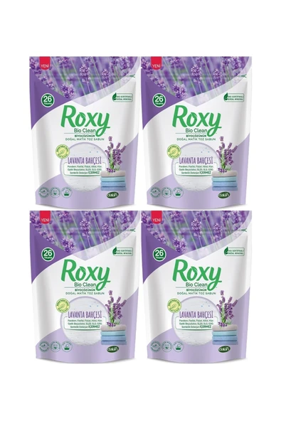 Roxy Bio Clean Matik Sabun Tozu 800GR Lavanta Bahçesi (4 Lü Set) ürün görseli 1