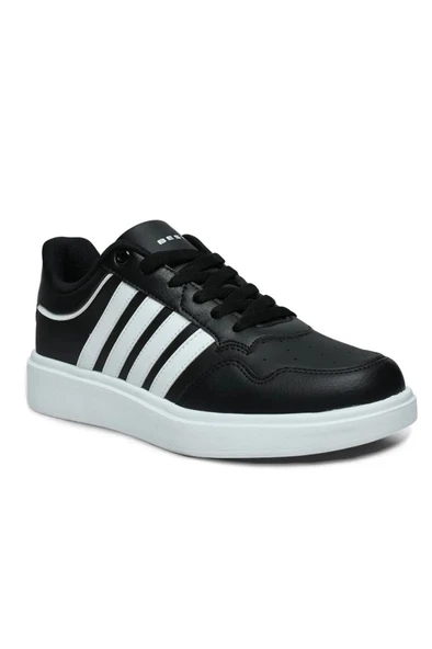 Best Of 2079-26 Cilt Deri Anatomik Erkek Sneaker Siyah Beyaz ürün görseli 1