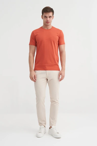 Cazador Basic Süprem Erkek T-shirt  46230 Kiremit - Resim 2