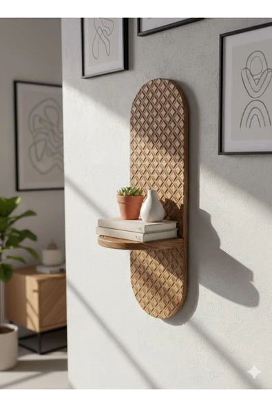 OSSEMOB Squareboxes Dekoratif Membran Duvar Rafı (75X25cm) ürün görseli 1