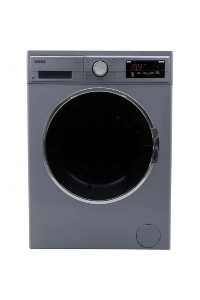 Vestel 8kg 1200devir Inox/gri Çamaşır Makinası (İHRACAT ÜRÜNÜ) ürün görseli 1