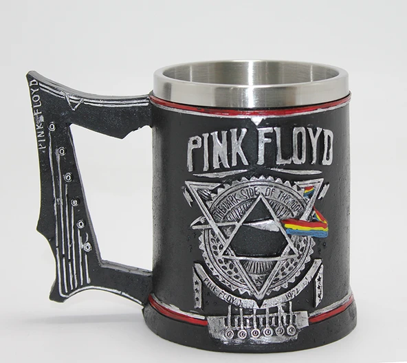 Pink Floyd Dark Side Of The Moon 3D Kabartmalı Çelik Kupa Bardak Alk1088 ürün görseli 1
