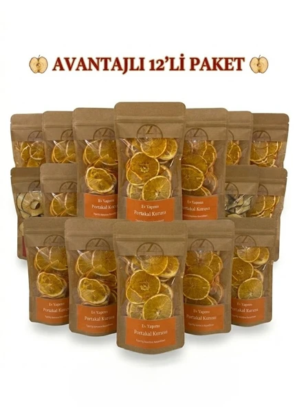 Kurutulmuş Portakal Dilimleri 12 Adet - 50g Atıştırmalık Boy ürün görseli 1
