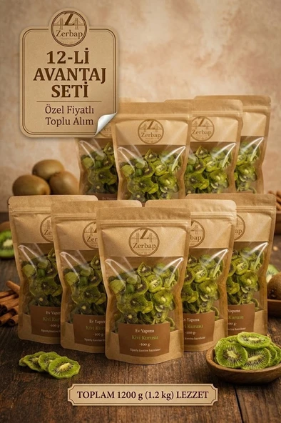 Doğal Kivi Kurusu 12'li Avantaj Paketi (12 x 100g) ürün görseli 1