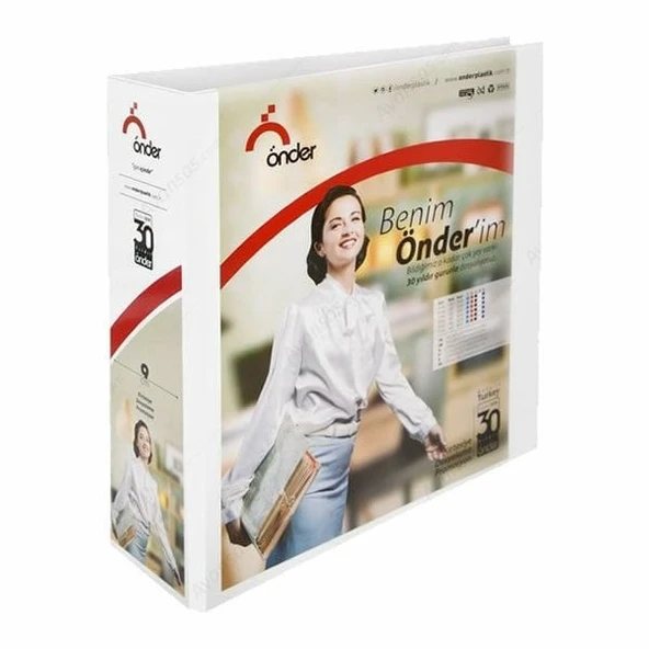 ÖNDER 4 HALKALI BEYAZ KLASÖR 5 CM ürün görseli 1