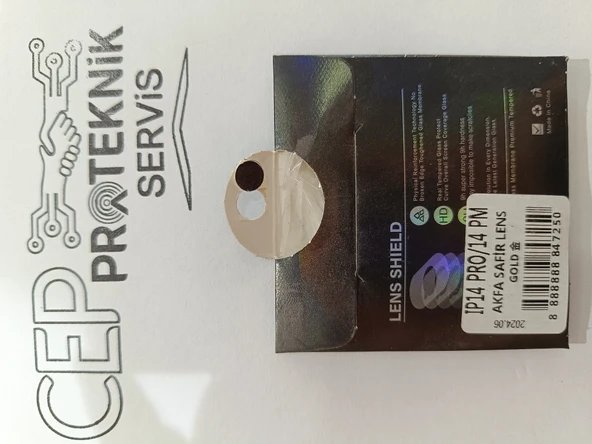 iPhone 14 Pro/ Promax Gold kamera koruyucu ürün görseli 1
