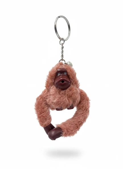 Peluş Maymun Çanta Aksesuarı & Anahtarlık  Pembe ürün görseli 1