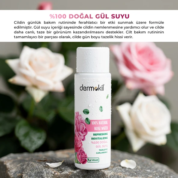 Dermokil %100 Doğal Gül Suyu 150 ml - Resim 4