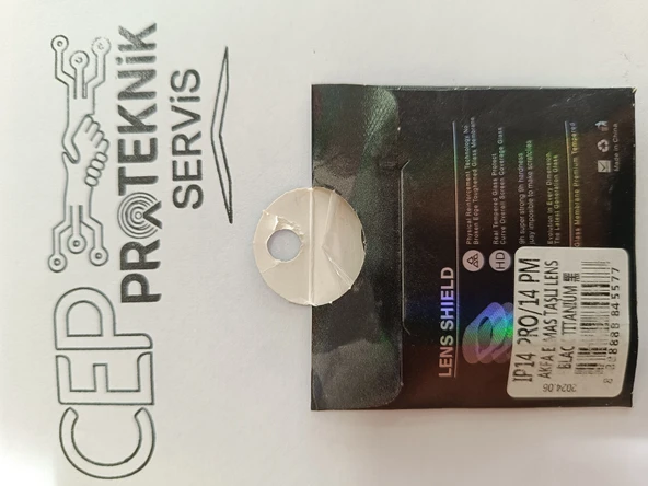 iPhone 14 Pro/ Promax elmas taşlı black TITANIUM KAMERA KORUYUCU ürün görseli 1