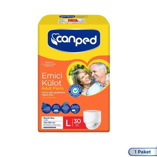 Canped Emici Külot Büyük Boy Large 30'lu Hasta Bezi ürün görseli 1