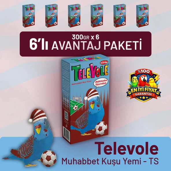 Televole Muhabbet Kuşu Yemi TS- 6 Adet ürün görseli 1