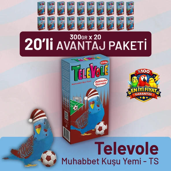 Televole Muhabbet Kuşu Yemi TS- 20 Adet ürün görseli 1
