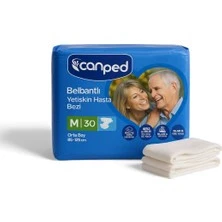 Canped Tekstil Yüzeyli Belbantlı Bağlamalı Orta Boy Medium 30'lu Hasta Bezi ürün görseli 1
