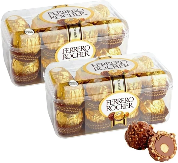 Ferrero Rocher T16 Fındıklı Çikolata 200 gr 2'li ürün görseli 1