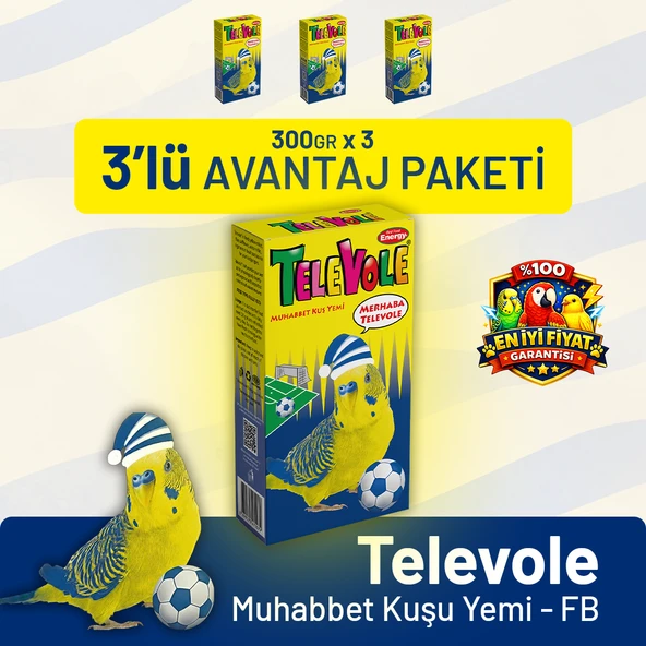 Televole Muhabbet Kuşu Yemi FB - 3 Adet ürün görseli 1