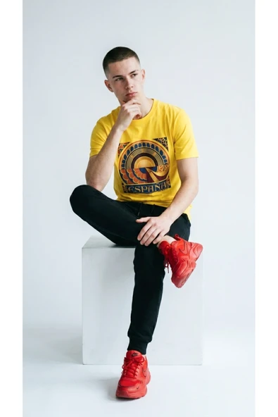 Unisex Basic İspanya Dijital Baskılı Tişört - Resim 3