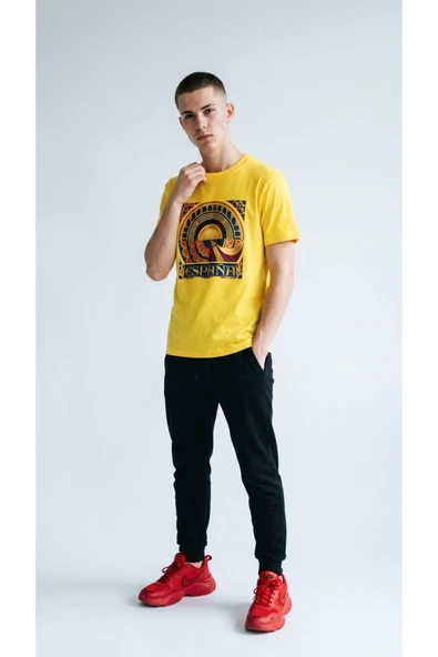 Unisex Basic İspanya Dijital Baskılı Tişört - Resim 4