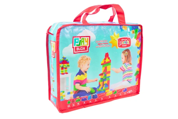 Asya Oyuncak Playblox Block Shine 107 Parça Bag Girls&Boys 2953 ürün görseli 1