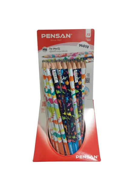Pensan Dinazor Flimli Kurşun Kalem HB (72 Li Paket) Pe96010/72 ürün görseli 1
