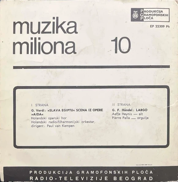Muzika Milliona 10 45lik Plak - Resim 2