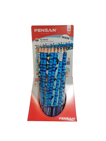Pensan Balık Flimli Kurşun Kalem HB (72 Li Paket) Pe96030/72 ürün görseli 1