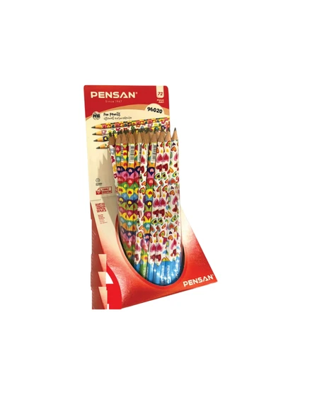 Pensan Kalp Flimli Kurşun Kalem HB (72 Li Paket) Pe96020/72 ürün görseli 1