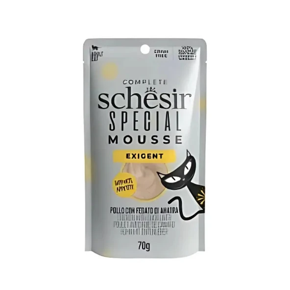 Schesir Special Mousse Tavuklu ve Ördek Ciğerli Yetişkin Kedi Konservesi 70 Gr ürün görseli 1
