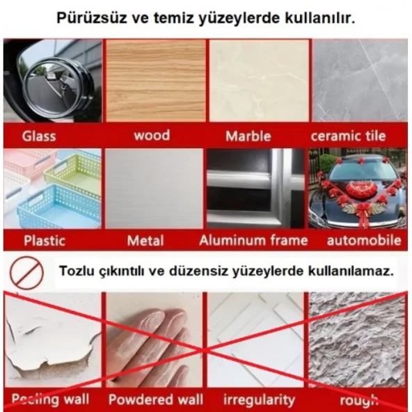60 Parça Kolay Açılır Güçlü Çift Taraflı Bant 18mmx50mm ürün görseli 1