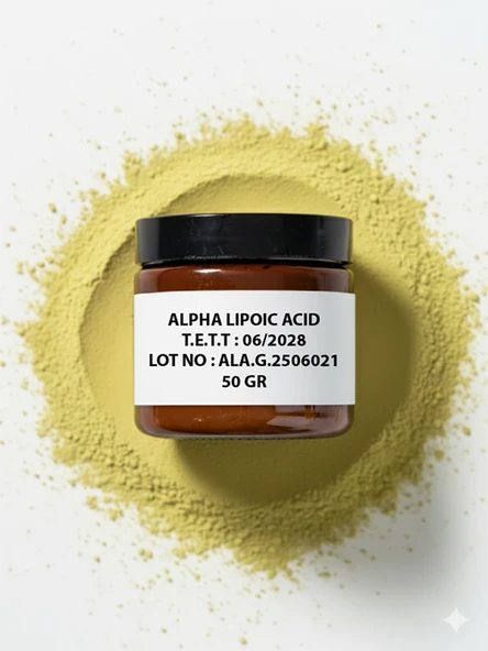 ALA Alpha Lipoic Acid Toz  Saf ve Yüksek Kalite Hammadde ürün görseli 1