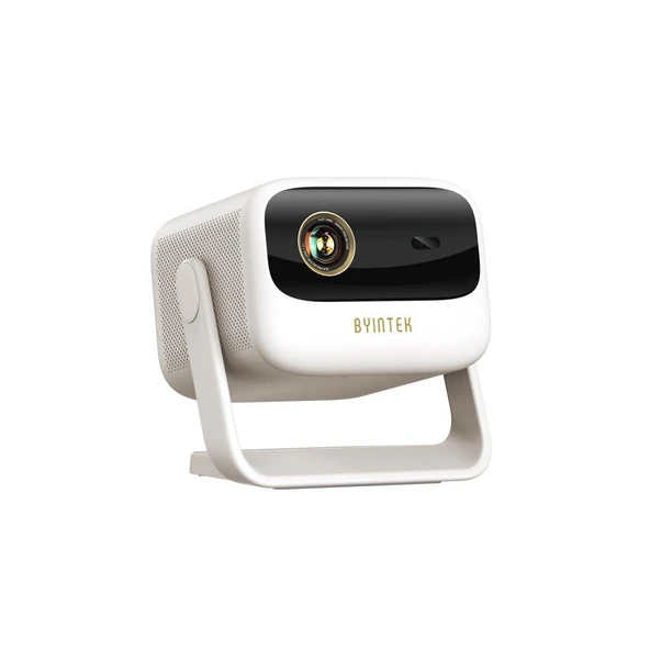 Byintek U90 Max DLP Full HD 1080P Taşınabilir Projeksiyon Cihazı, 700 ANSI Lümen, Google TV Lisanslı (Resmi Netflix ile), TOF Otomatik Odaklama, MEMC, 20800mAh Batarya, 20W Ses, Ev için Çift Bantlı Wi ürün görseli 1
