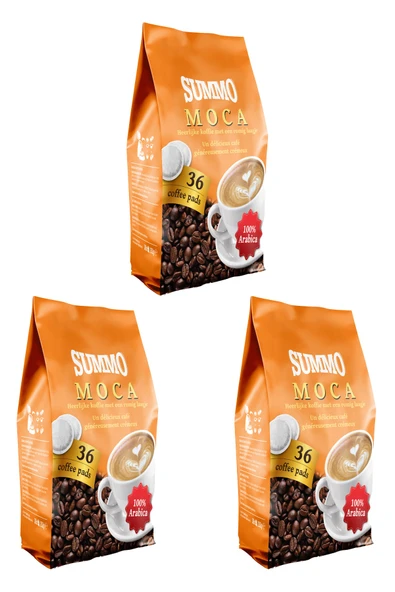 SUMMO Moca 108'li Avantaj Paketi (36X3) Senseo Pads Coffee Pod Kahve Kapsülü ürün görseli 1