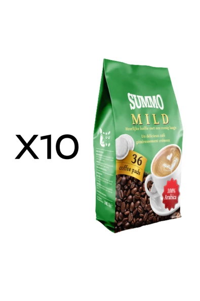 SUMMO Mild 360'lı Süper Avantaj Paketi (36X10) Senseo Pod Coffee Pads Kahve Kapsülü ürün görseli 1