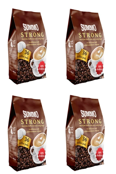SUMMO Strong 144'lü Avantaj Paketi (36x4) Senseo Pod Coffee Pads Kahve Kapsülü ürün görseli 1