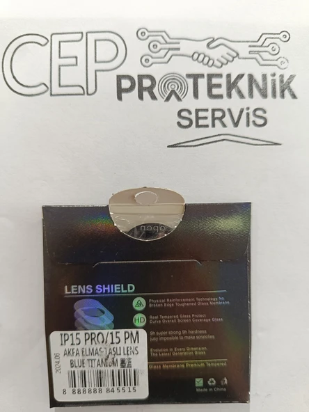 iPhone 15pro/ 15 Promax blue TITANIUM KAMERA KORUYUCU ürün görseli 1