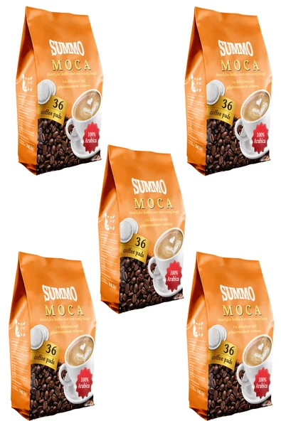 SUMMO Moca 180'li Avantaj Paketi (36X5) Senseo Pads Coffee Pod Kahve Kapsülü ürün görseli 1